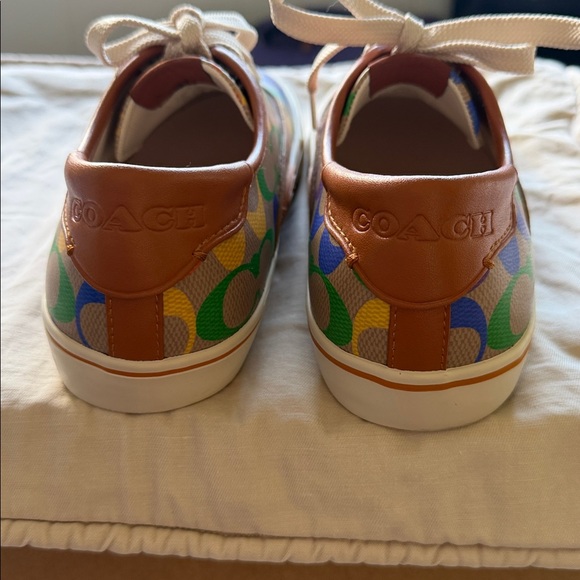 Coach Rainbow Signature Canvas Low-Top Sneakers - Picture 7 of 13